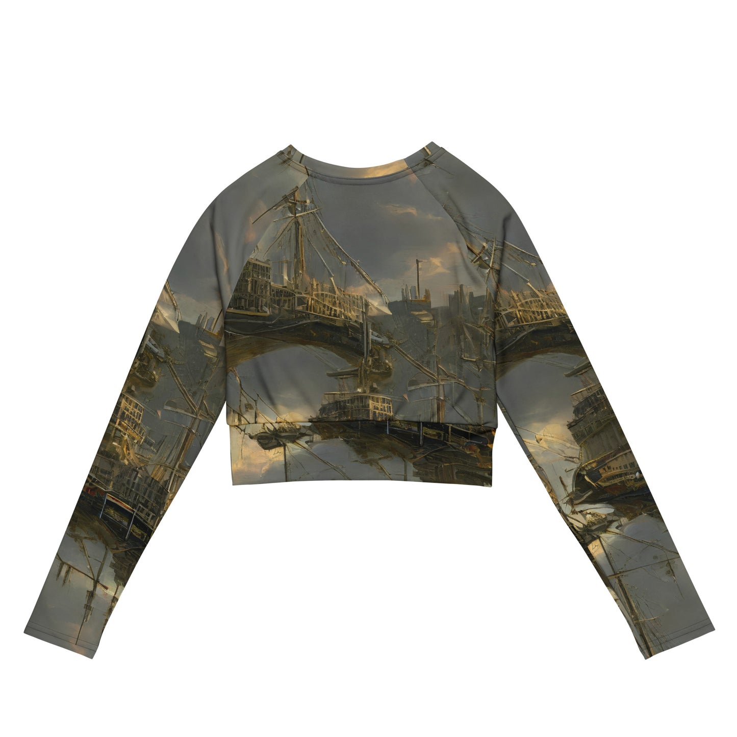 Long Sleeve Crop Top - Ethereal Armada