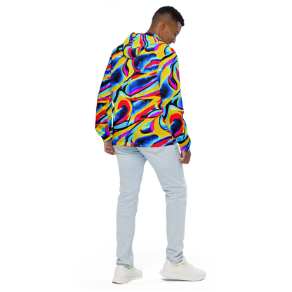 Men's Windbreaker - Electric Dreamscape