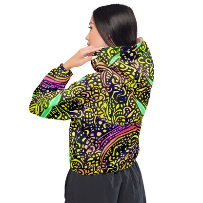 Women's Cropped Windbreaker - Isenbrant Illumination