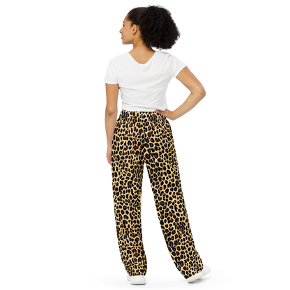 Wide-Leg Pants - Cheetah Mosaic
