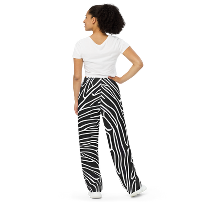 Wide-Leg Pants - Acconci Waves