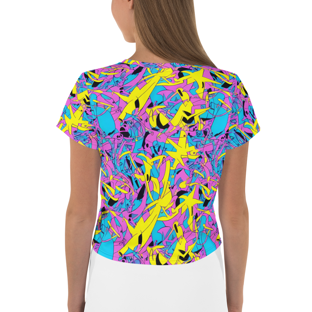 Women's Crop Tee - Neon Jive