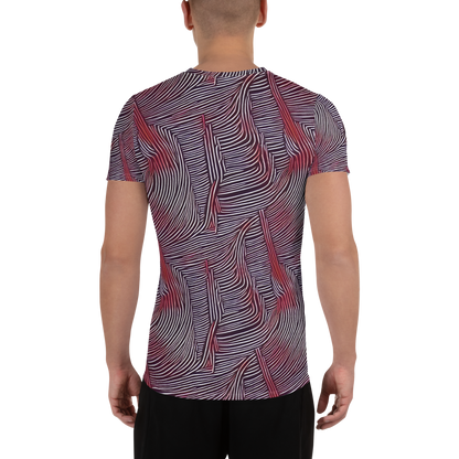 Men's Athletic T-Shirt - Nebula Waves