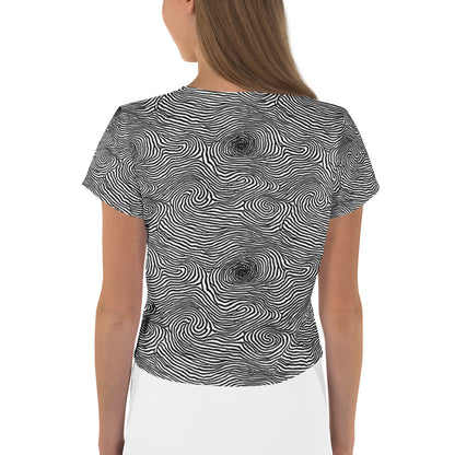 Crop Tee - Black And White Rhapsody