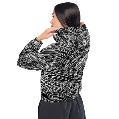 Women's Cropped Windbreaker - List's Labyrinth