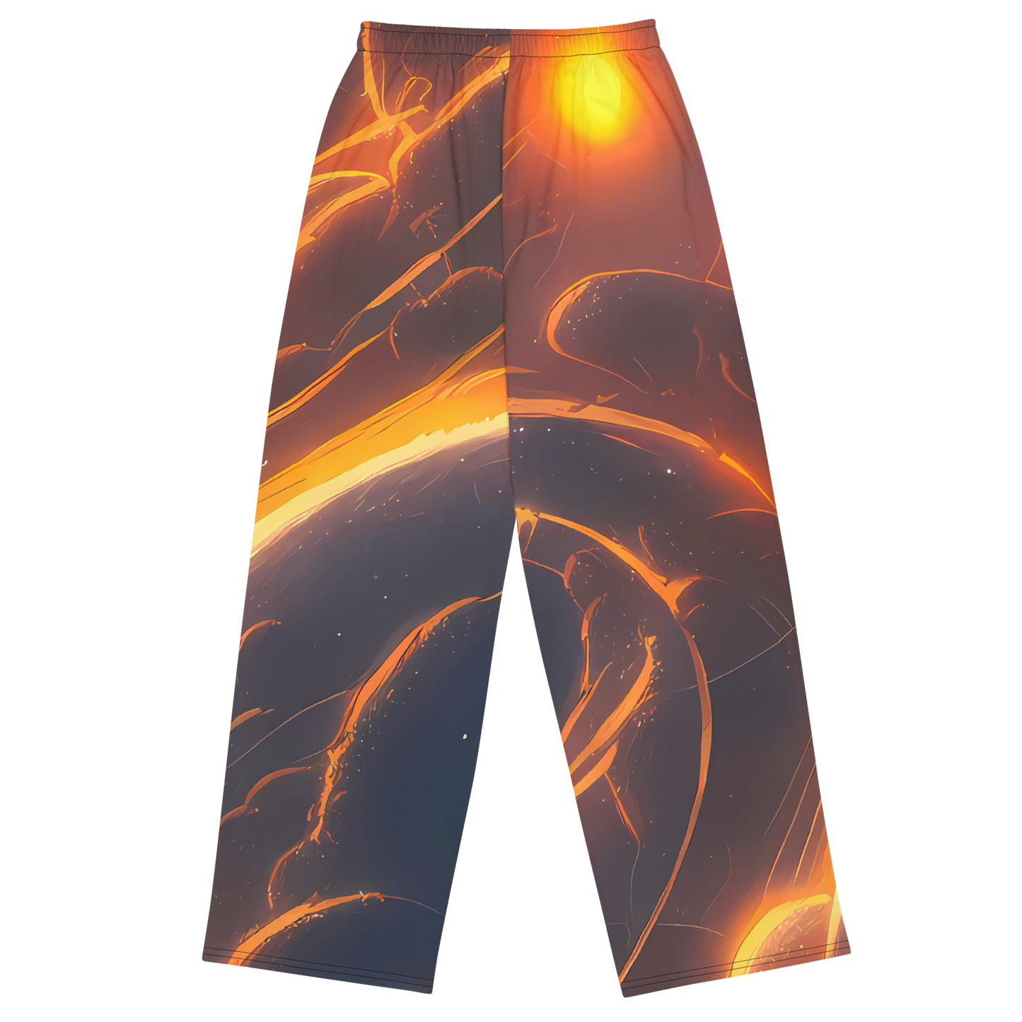 Wide-Leg Pants - Inferno Spirals