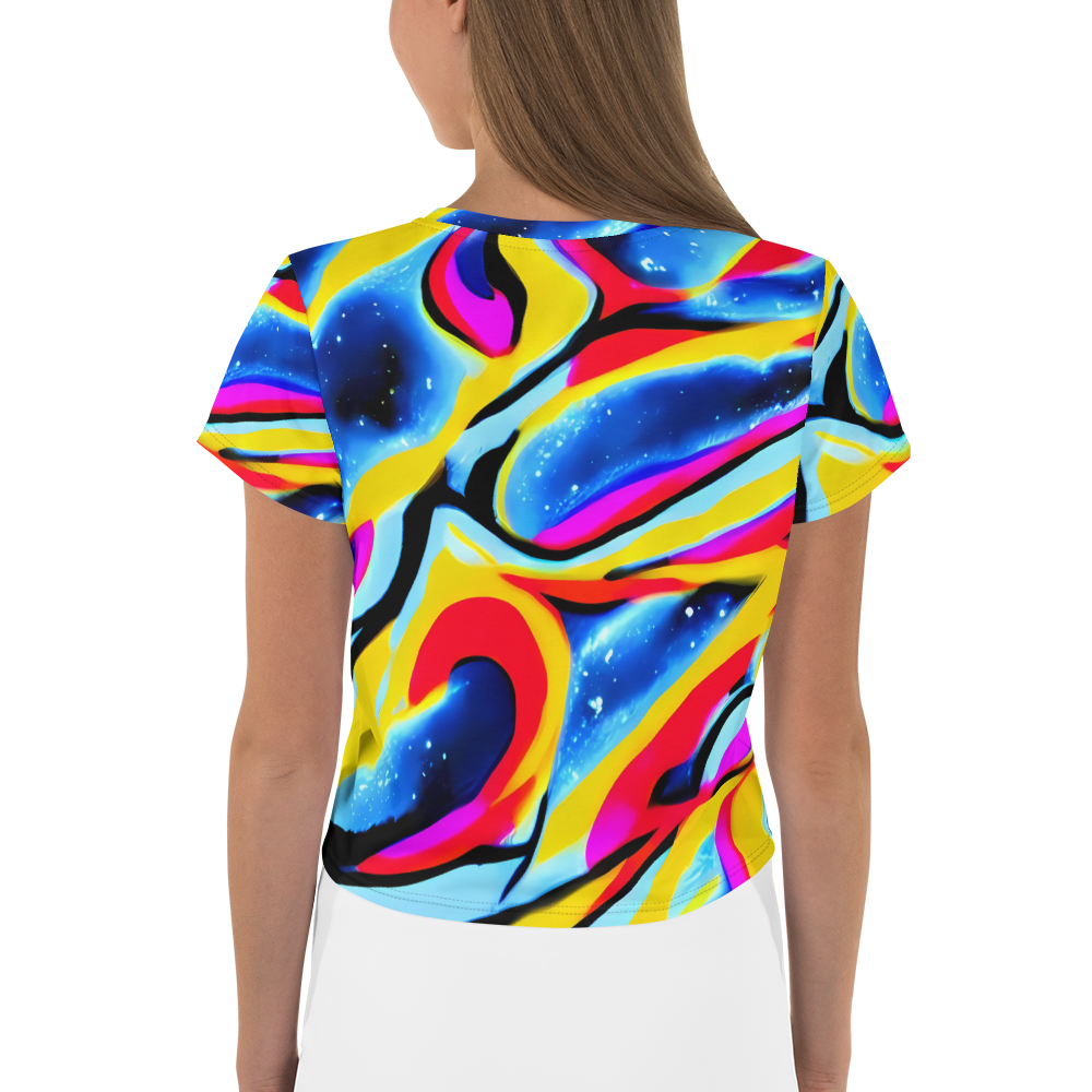 Women's Crop Tee - Electric Dreamscape