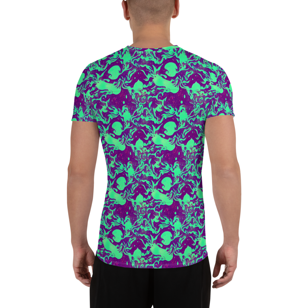 Men's Athletic T-Shirt - Alien Ripples