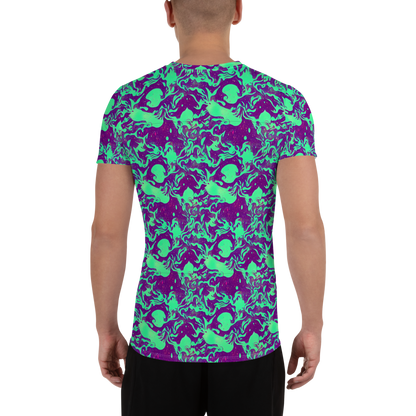 Men's Athletic T-Shirt - Alien Ripples