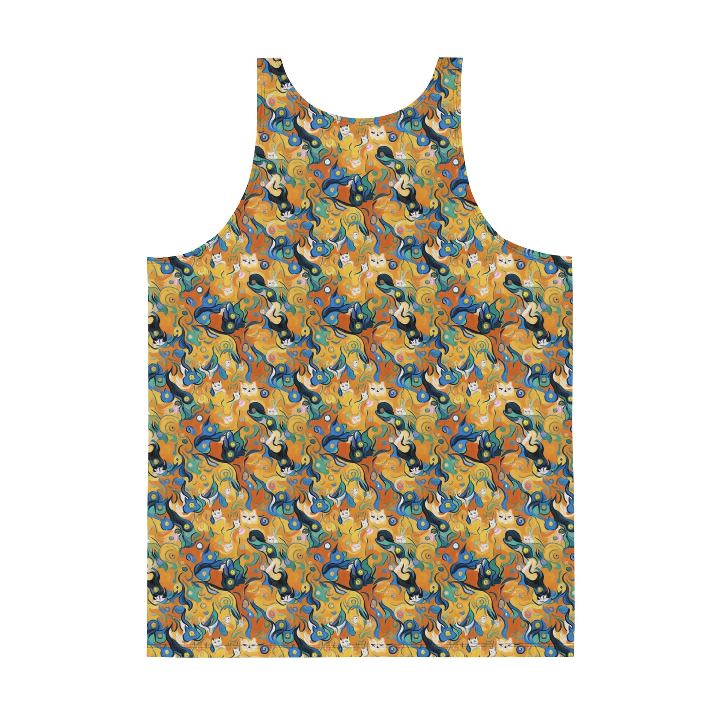 Men's Tank Top - Whimsical Feline Dance