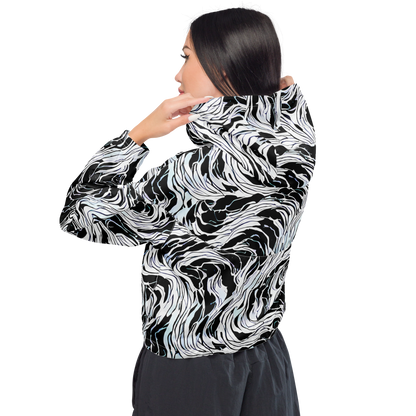 Women's Cropped Windbreaker - Eclipse Flow