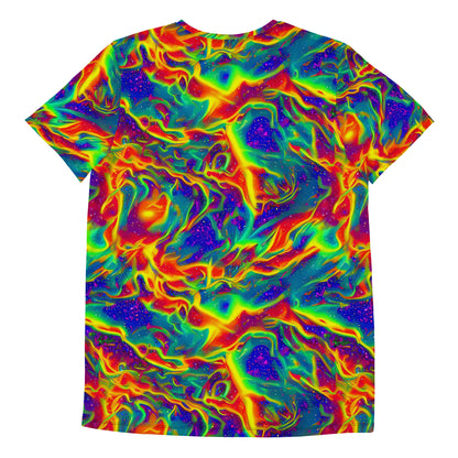 Men's Athletic T-Shirt - Nebula Symphony