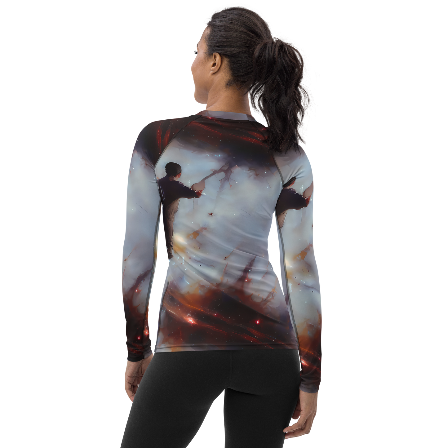 Women's Rash Guard - Impressionist Void