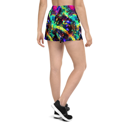 Women’s Athletic Shorts - Blythe Nebula