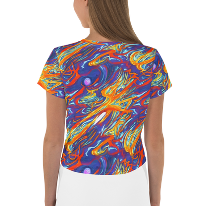 Women's Crop Tee - Galactic Ember