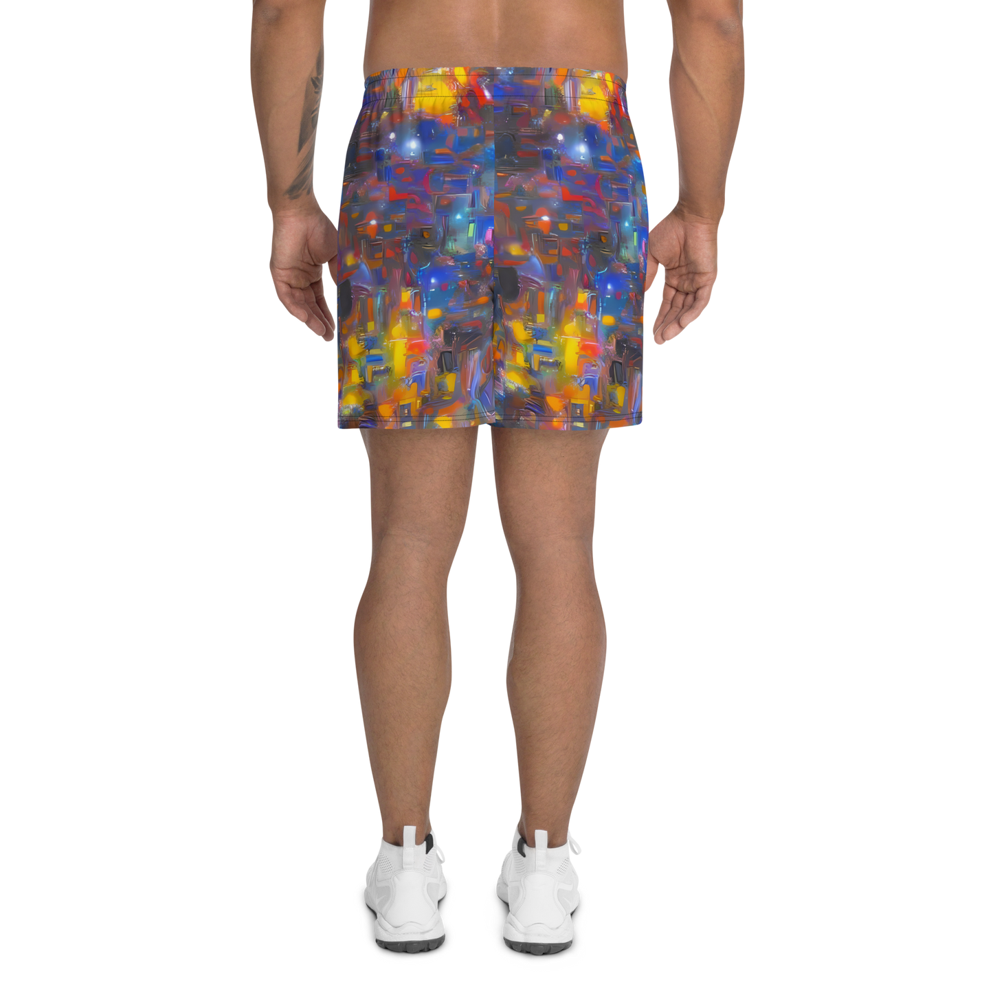 Men's Athletic Shorts - Abstract Conflux