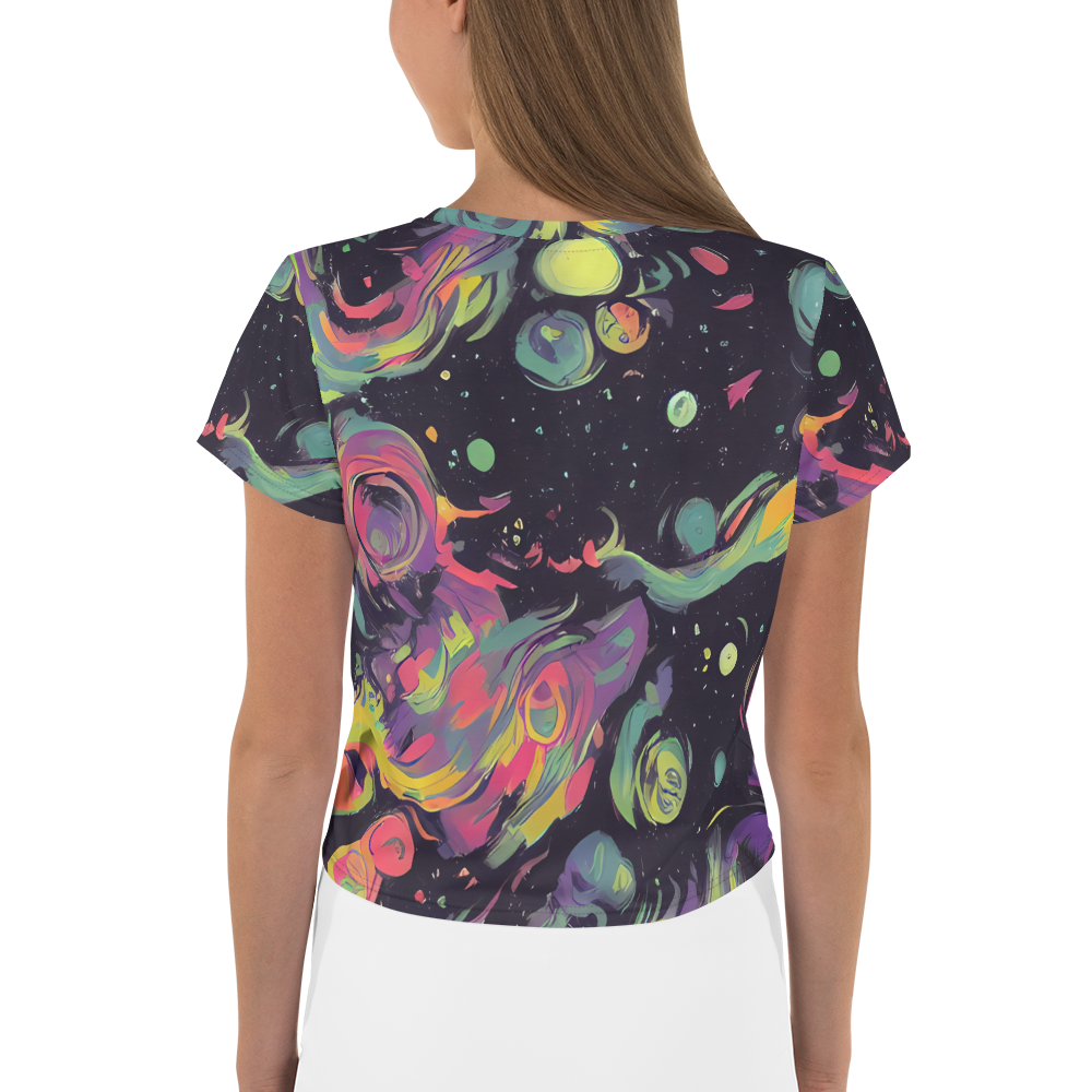 Women's Crop Tee - Psychedelic Drift