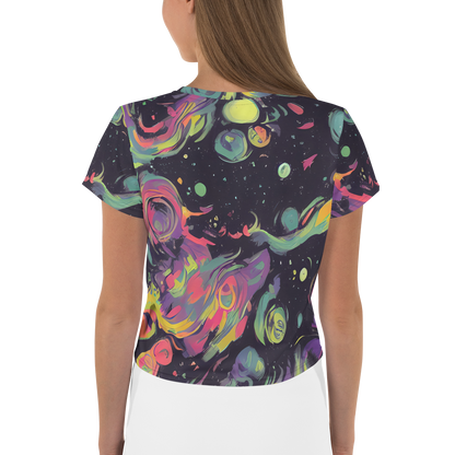 Women's Crop Tee - Psychedelic Drift