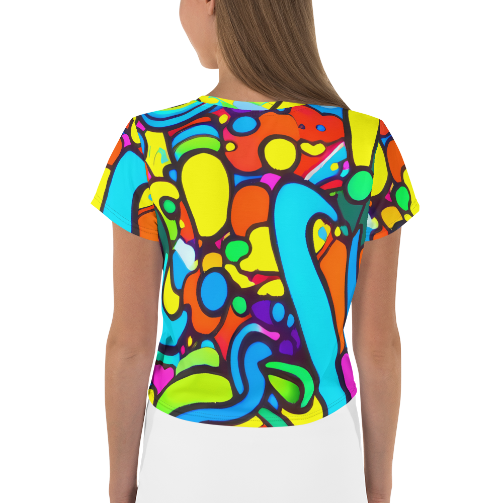 Women's Crop Tee - Chromadoodle Junction