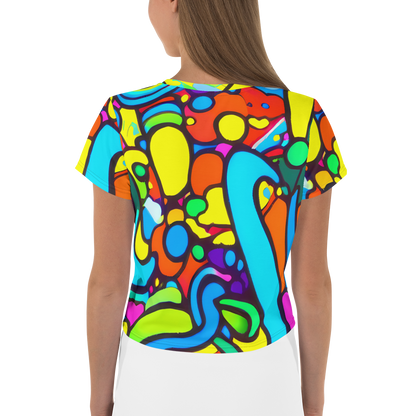 Women's Crop Tee - Chromadoodle Junction