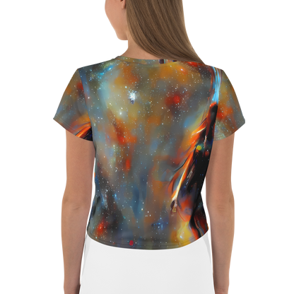 Women's Crop Tee - Brush Nebula