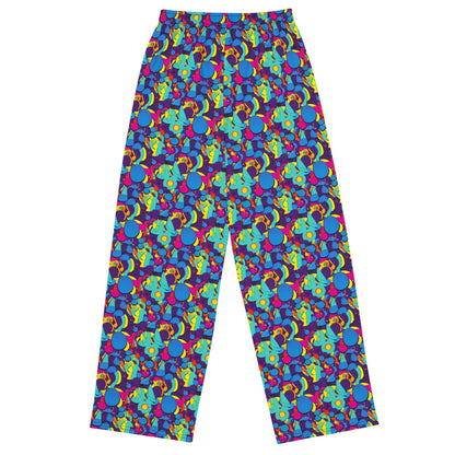Wide-Leg Pants - Psychedelic Harmony
