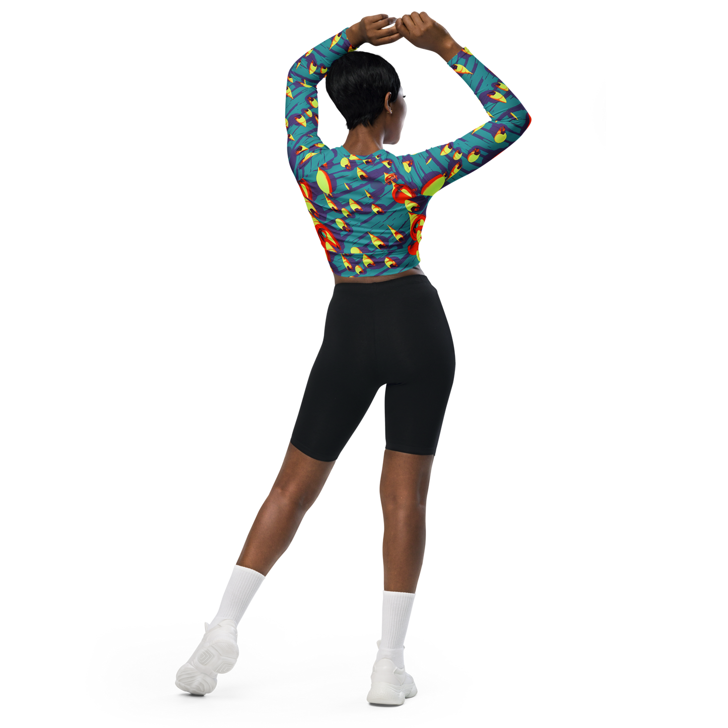 Long Sleeve Crop Top - Sailor's Mirage