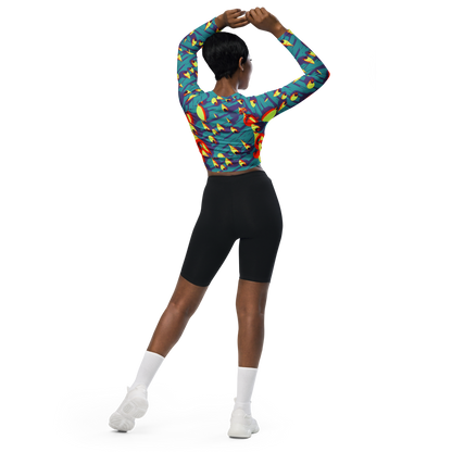 Long Sleeve Crop Top - Sailor's Mirage