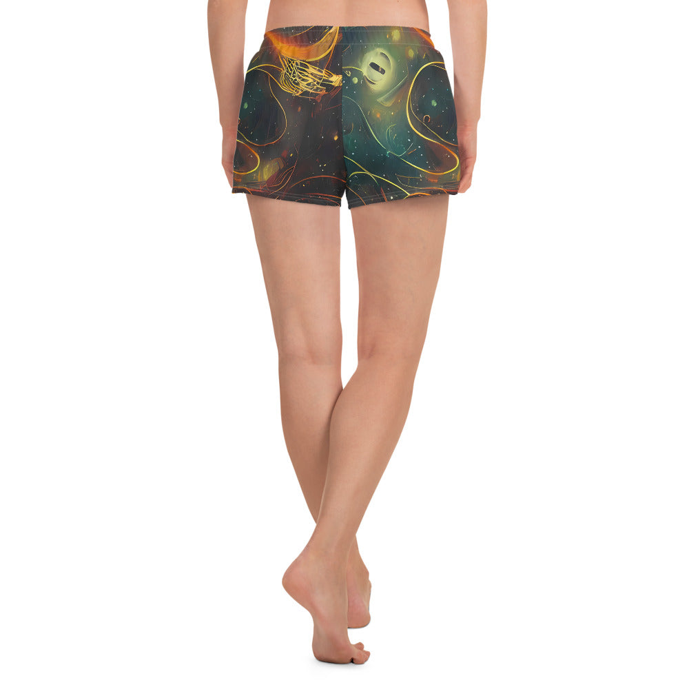 Women’s Athletic Shorts - Templesmith Twirl