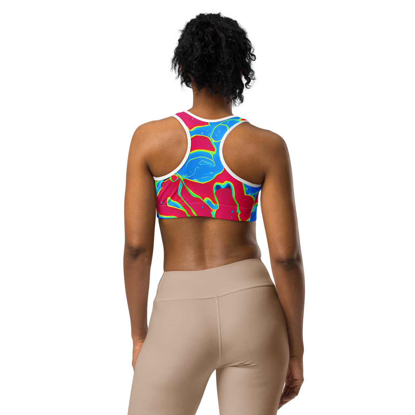 Sports Bra - Electric Bloom