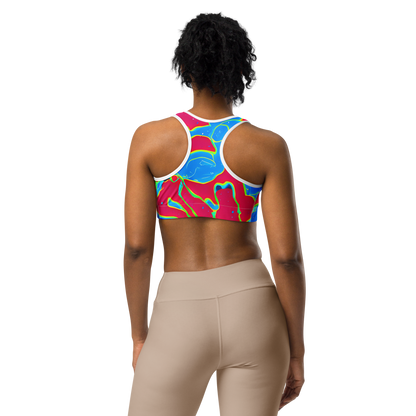 Sports Bra - Electric Bloom