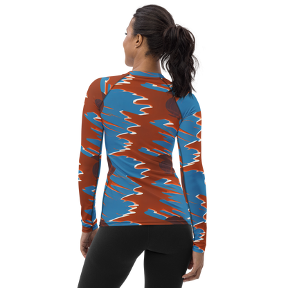 Women's Rash Guard - Desert Vortex