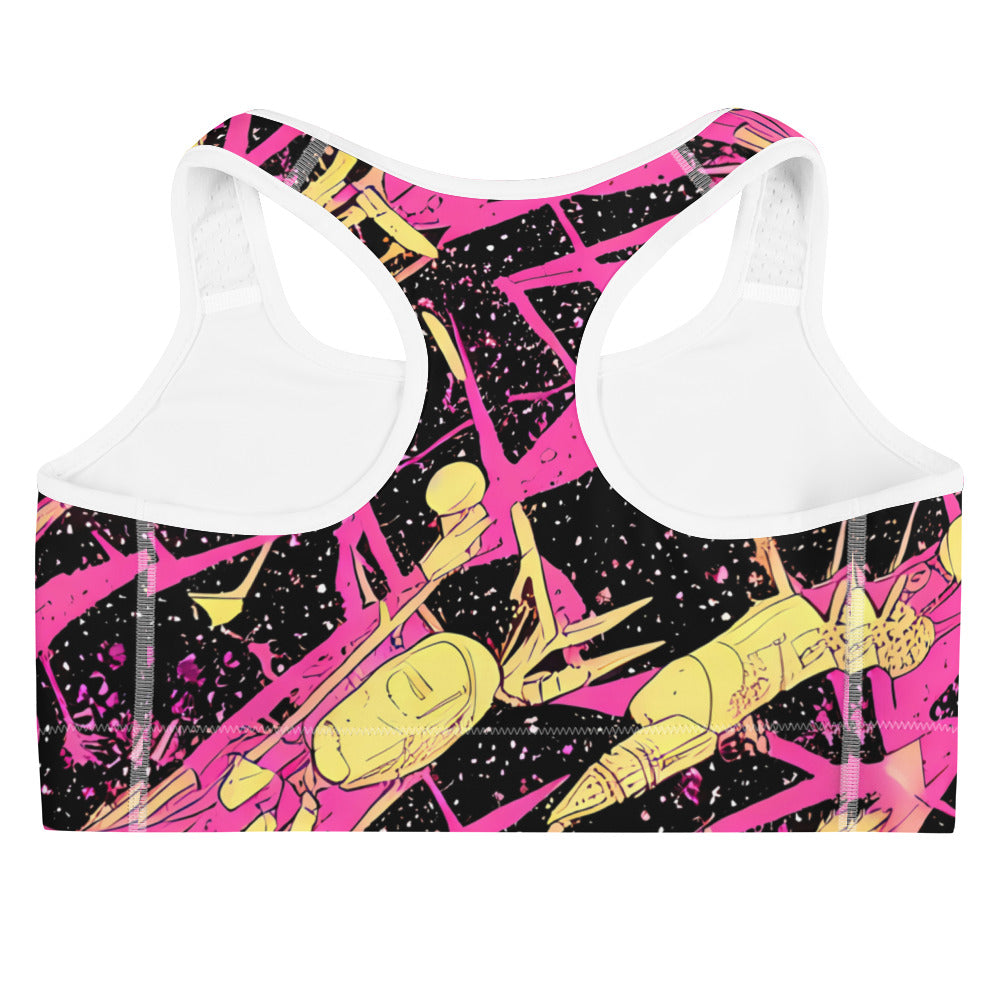 Sports Bra - Galaxy Graffiti