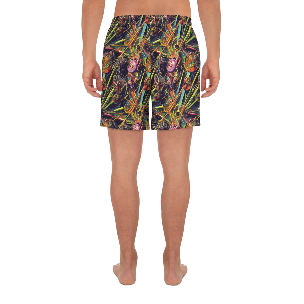 Men's Athletic Shorts - Psychedelic Deep Space