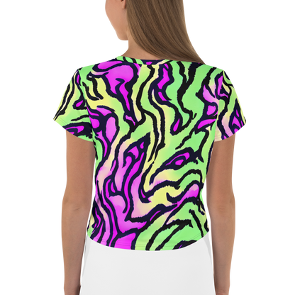 Women's Crop Tee - Mintchine Maze