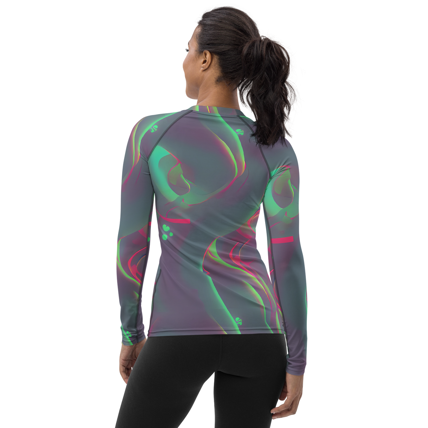 Women's Rash Guard - Neon Whisper