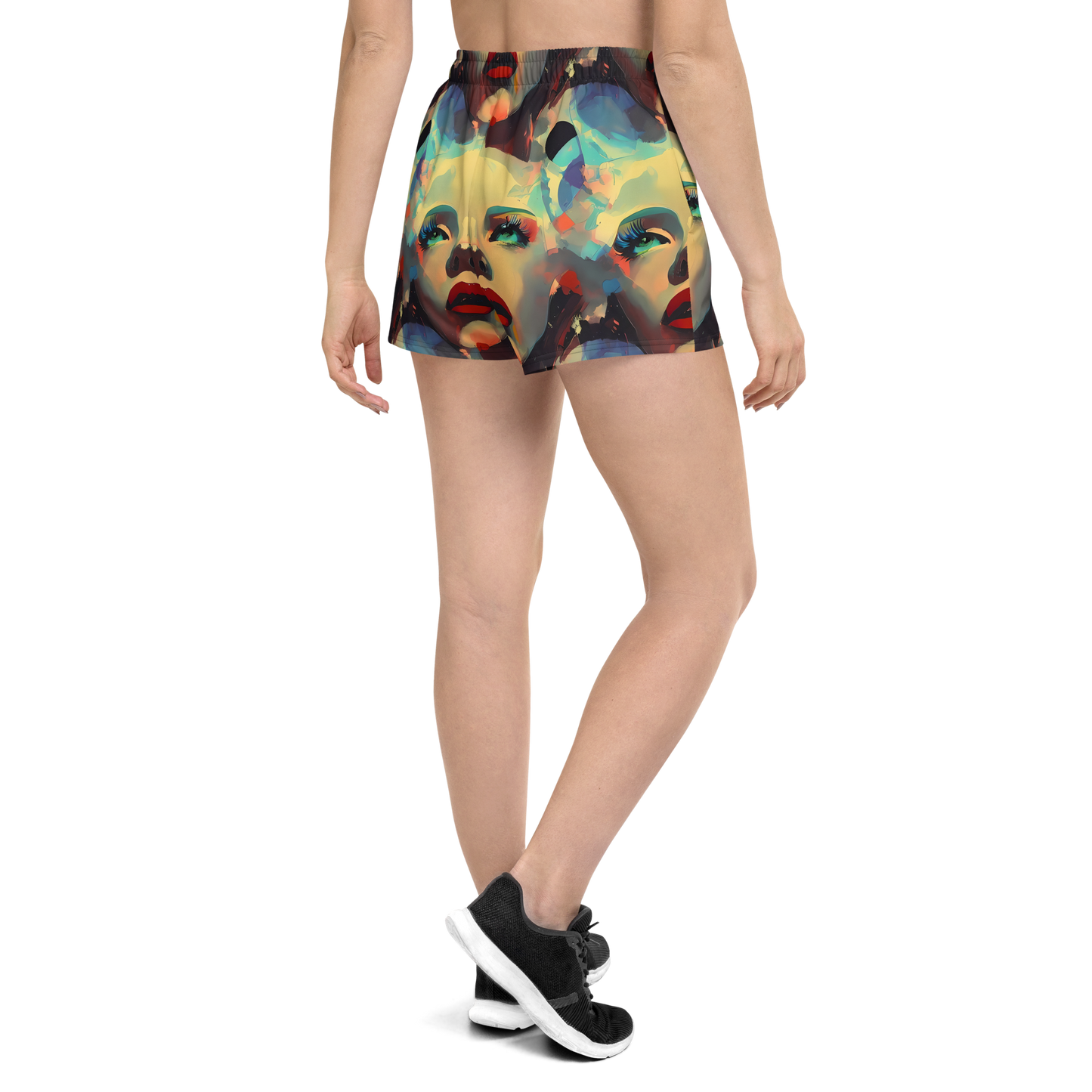 Women’s Athletic Shorts - Astral Reflections