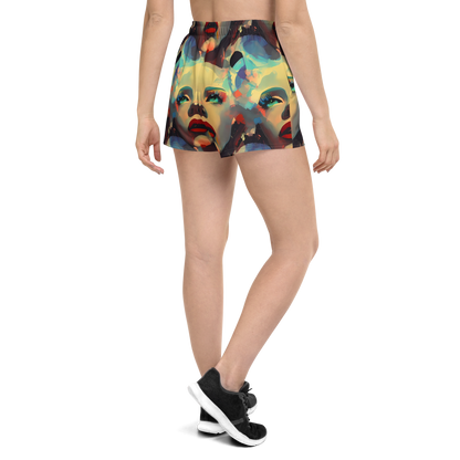 Women’s Athletic Shorts - Astral Reflections