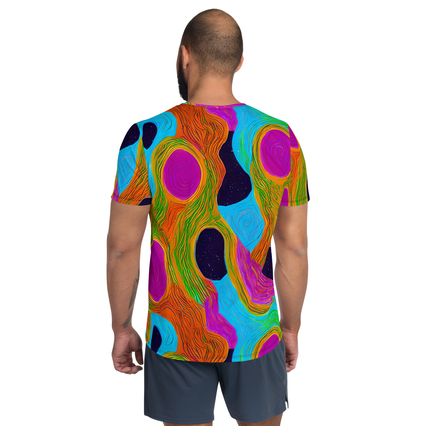 Men's Athletic T-Shirt - Galactic Harmony