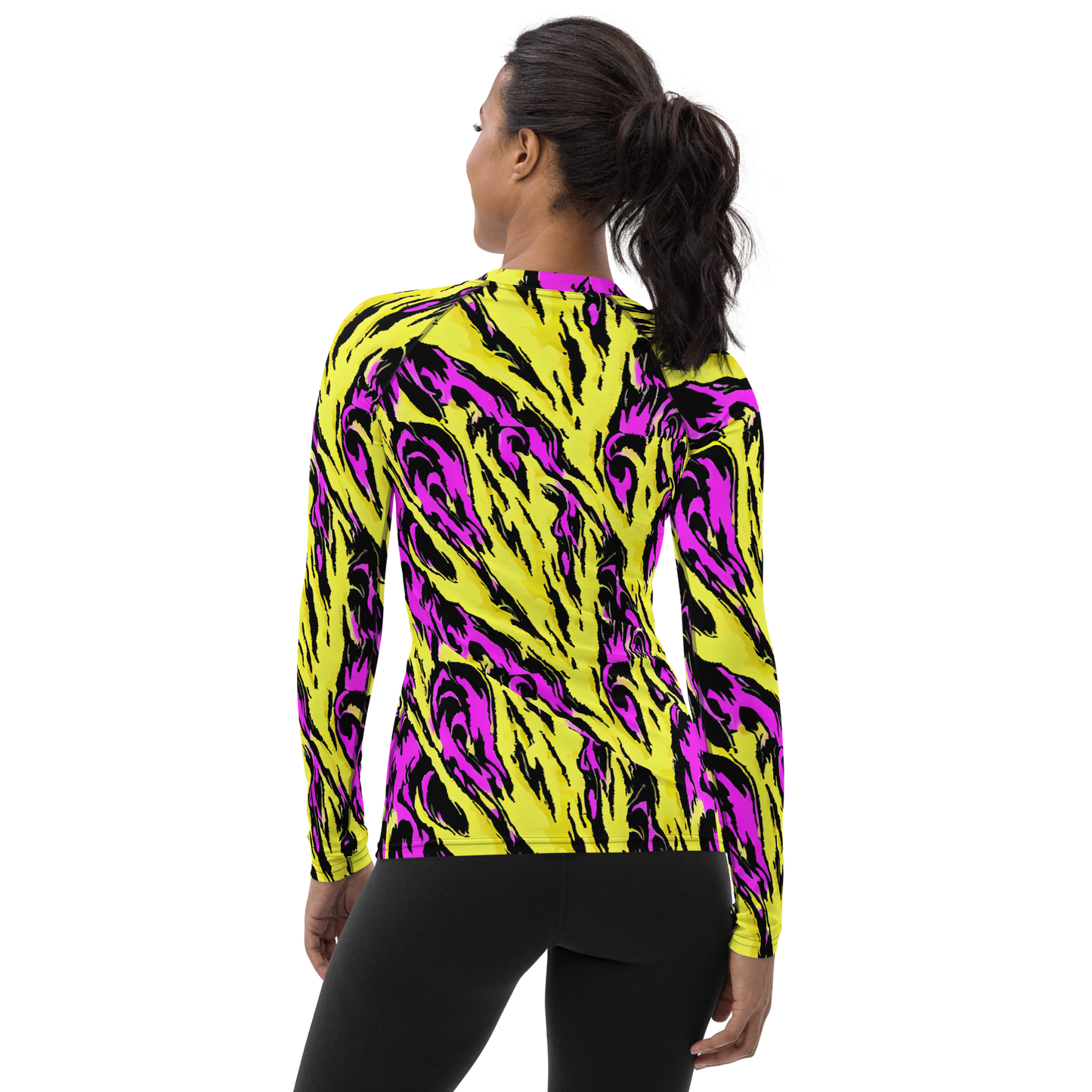 Women's Rash Guard - Neon Savanna