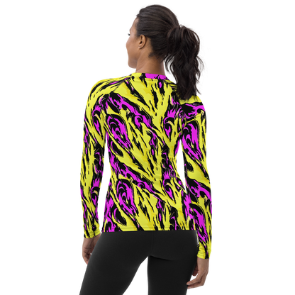 Women's Rash Guard - Neon Savanna