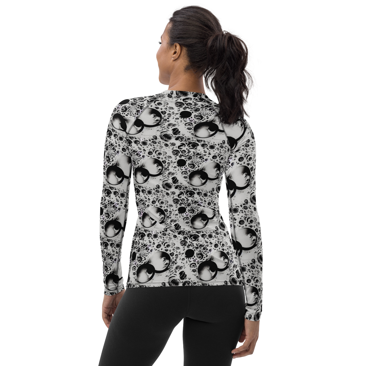 Women's Rash Guard - Crater Swirl