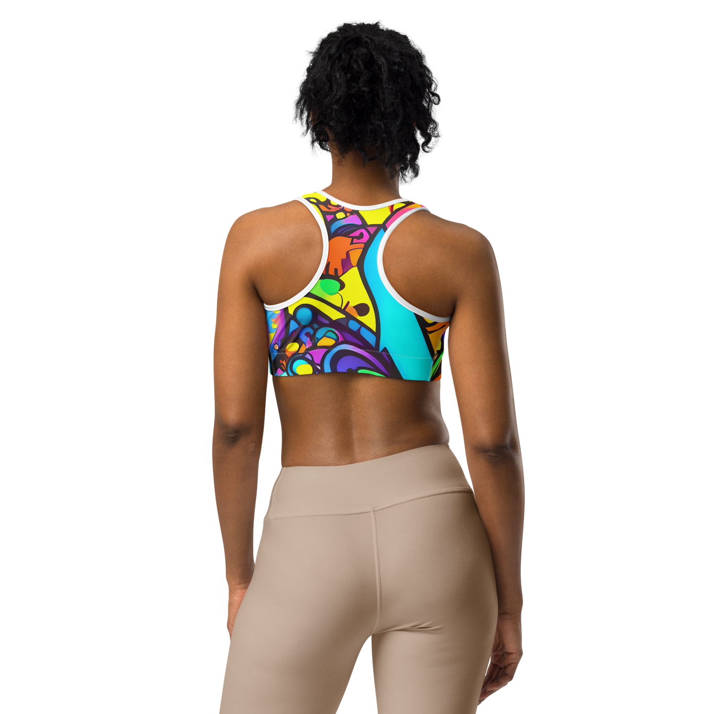 Sports Bra - Kaleidoscopic Flow