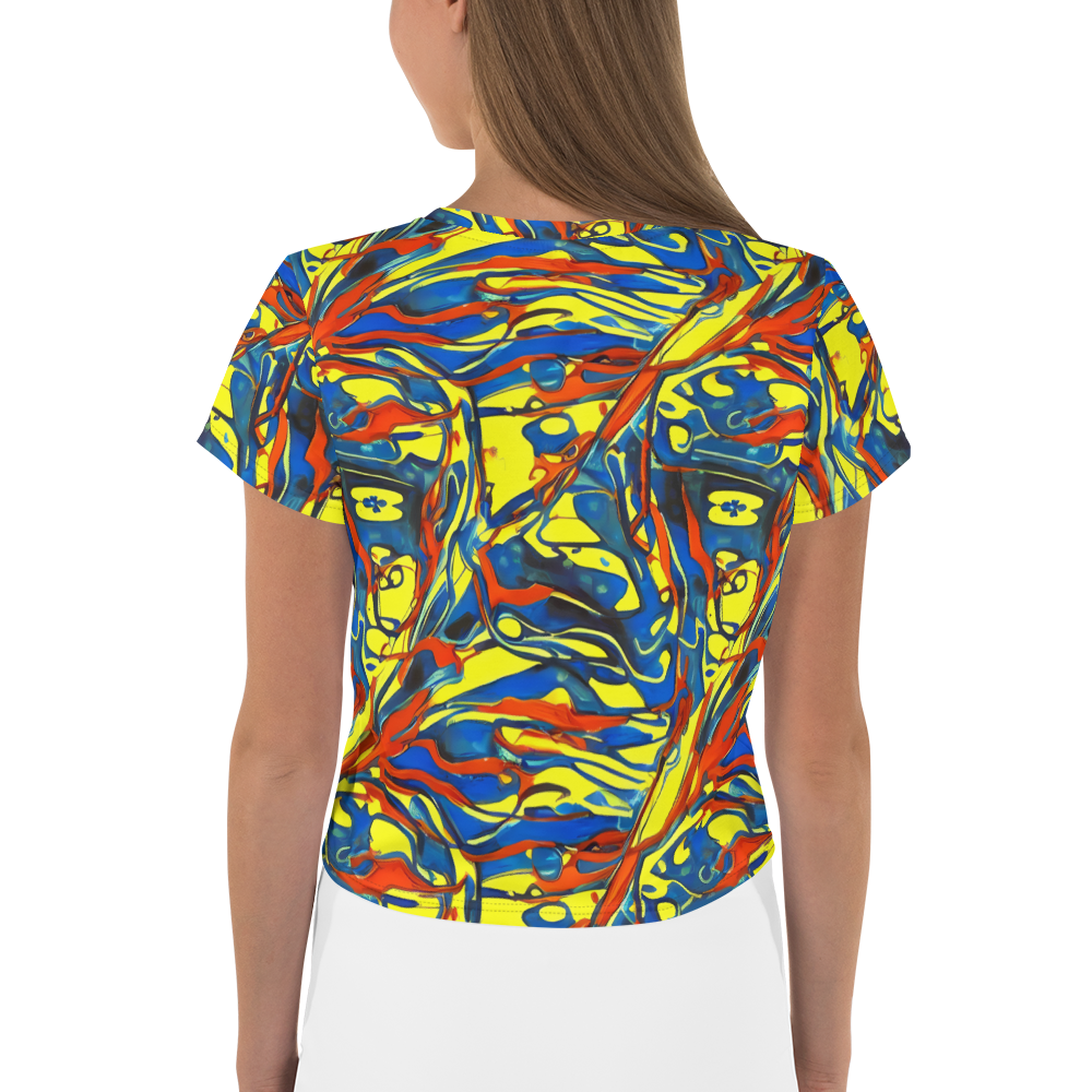 Women's Crop Tee - Cyberflow Circuit