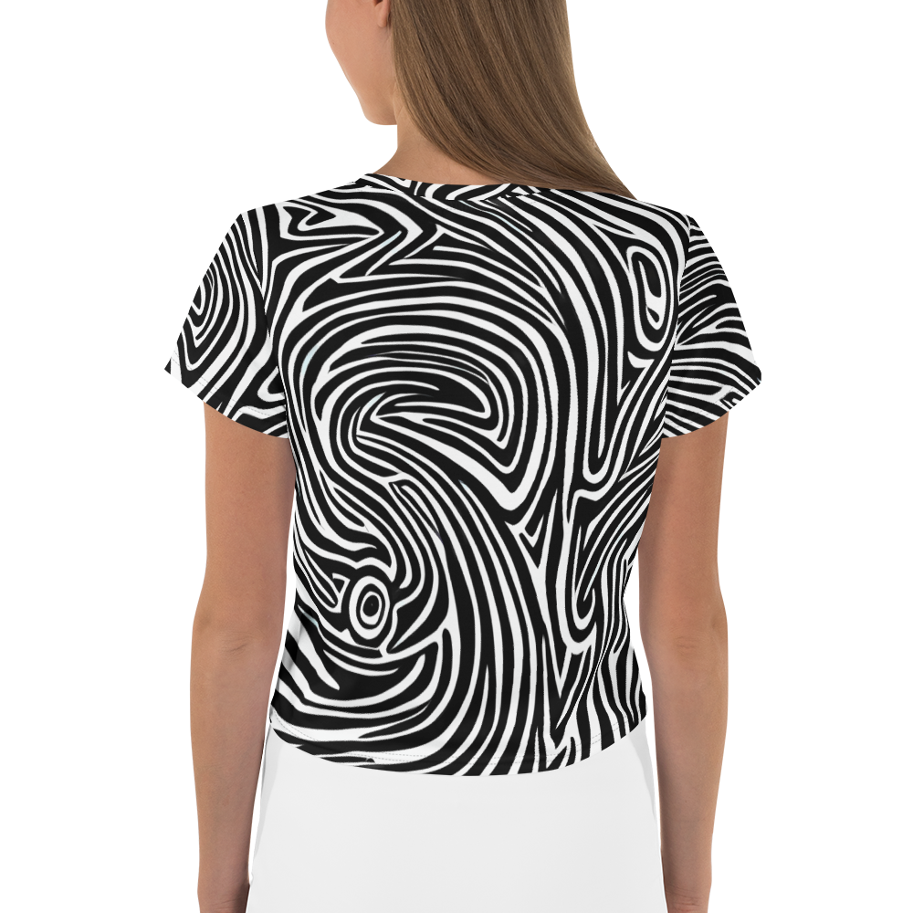 Women's Crop Tee - Vortex Veins