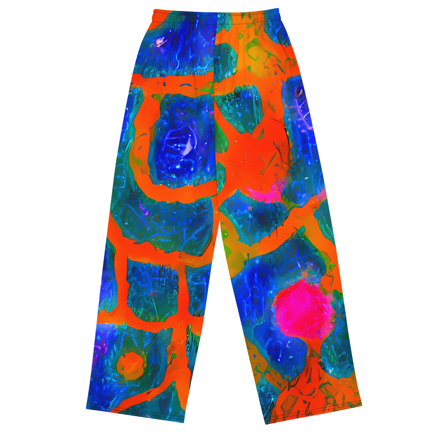 Wide-Leg Pants - Vibrant Mosaic