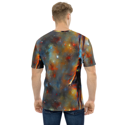 Men's Crew Neck T-Shirt - Brush Nebula