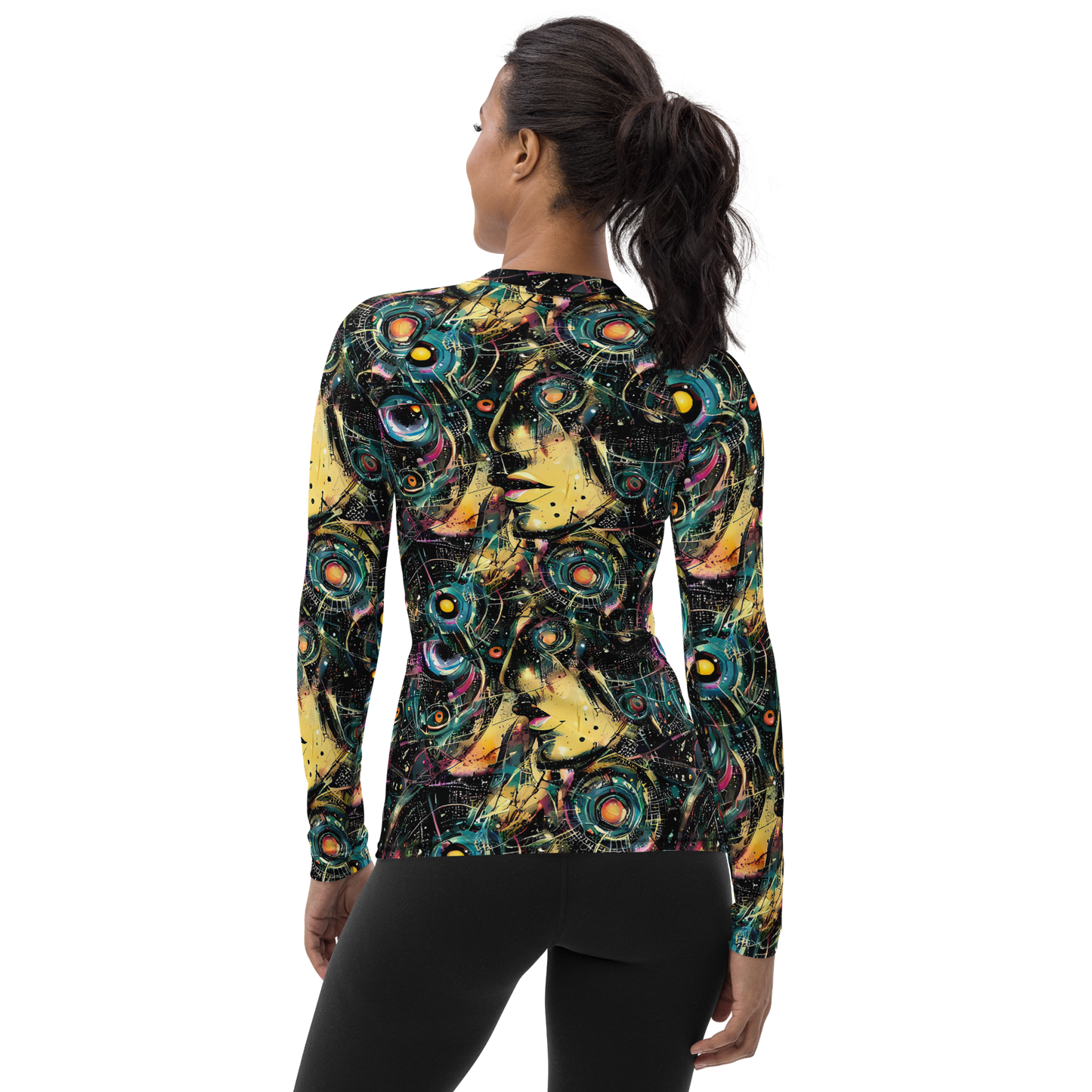 Women's Rash Guard - Celestial Echoes