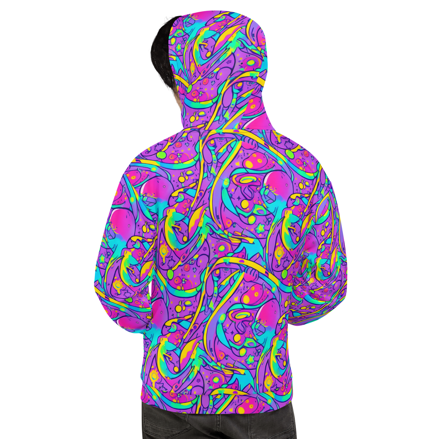 Hoodie - Neon Galaxy Whirl