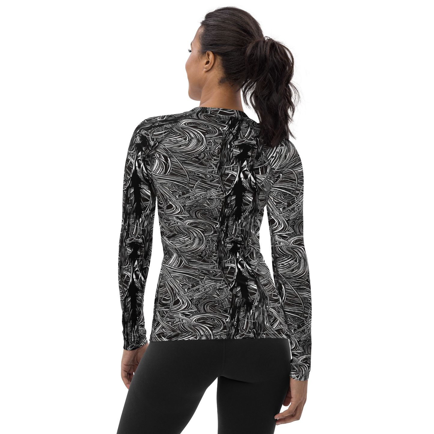 Women's Rash Guard - Mesmeric Tangles